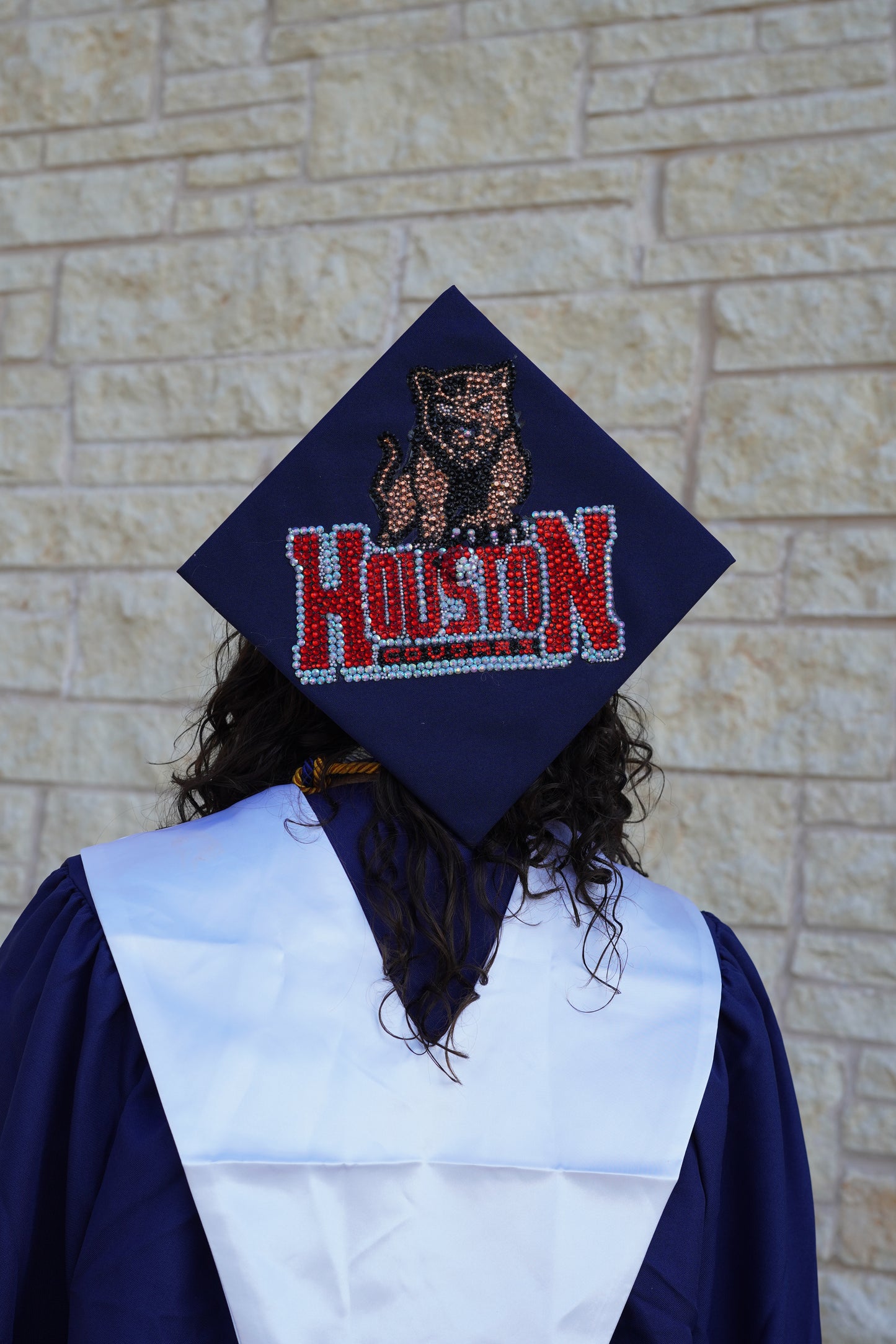 Custom Bling Graduation Hat