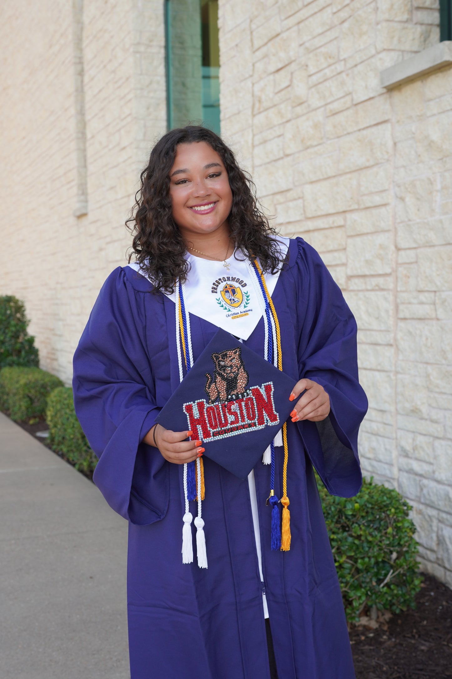Custom Bling Graduation Hat