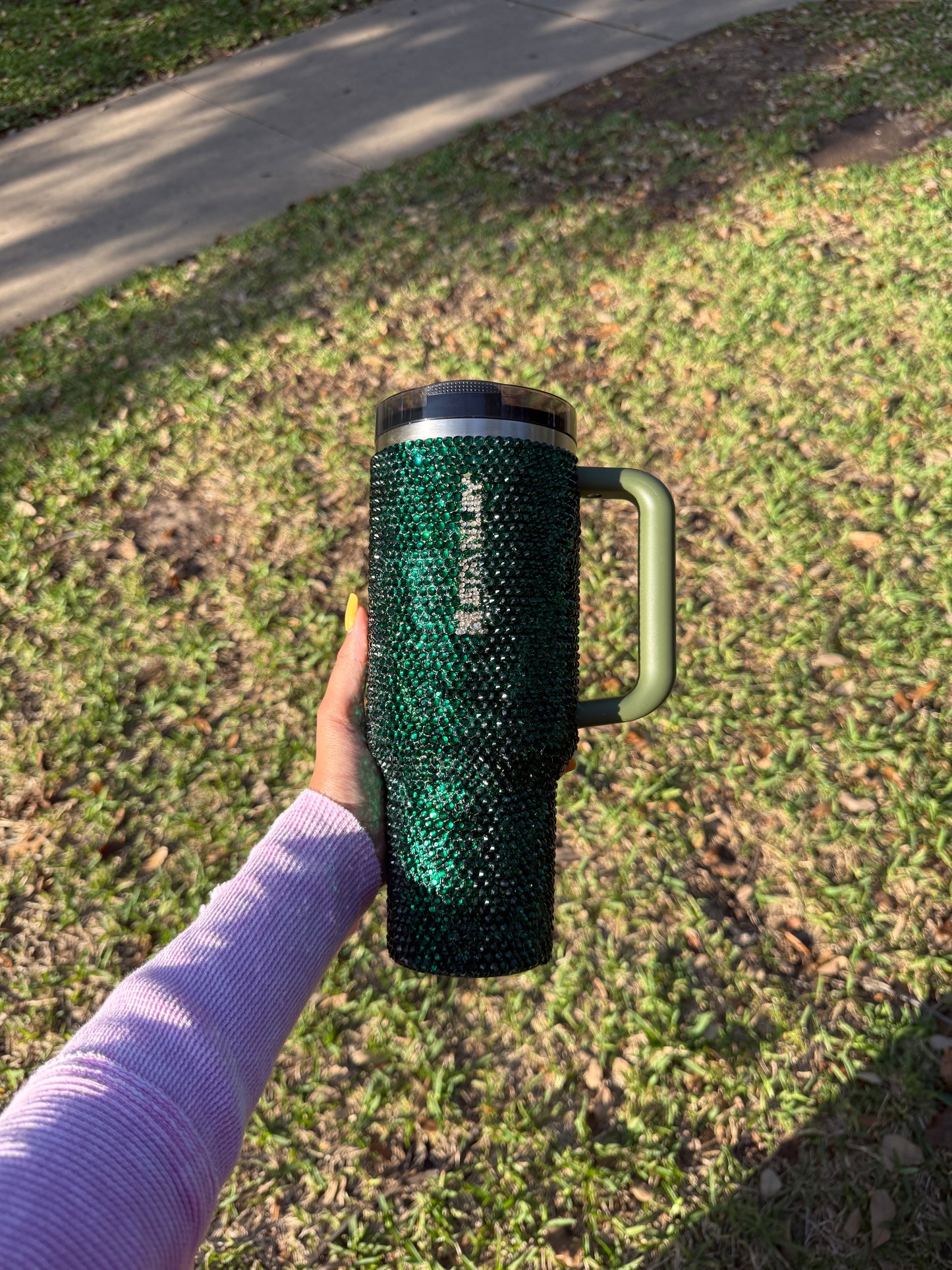 Personalized Letter Bling Stanley Cup