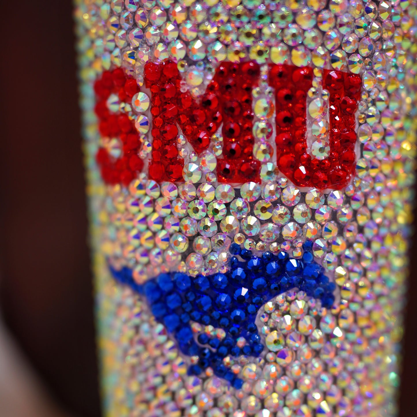 24oz SMU (Southern Methodist University) Bling Cup