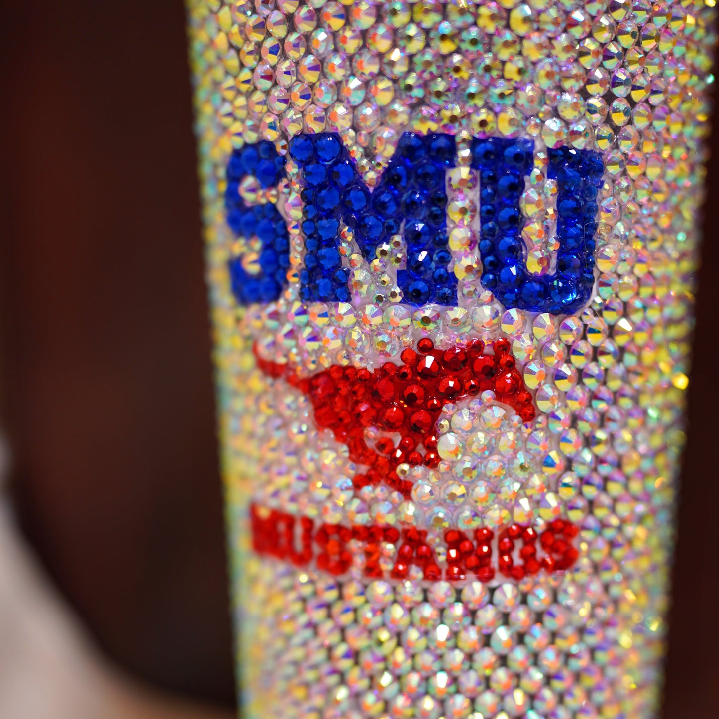 24oz SMU (Southern Methodist University) Bling Cup