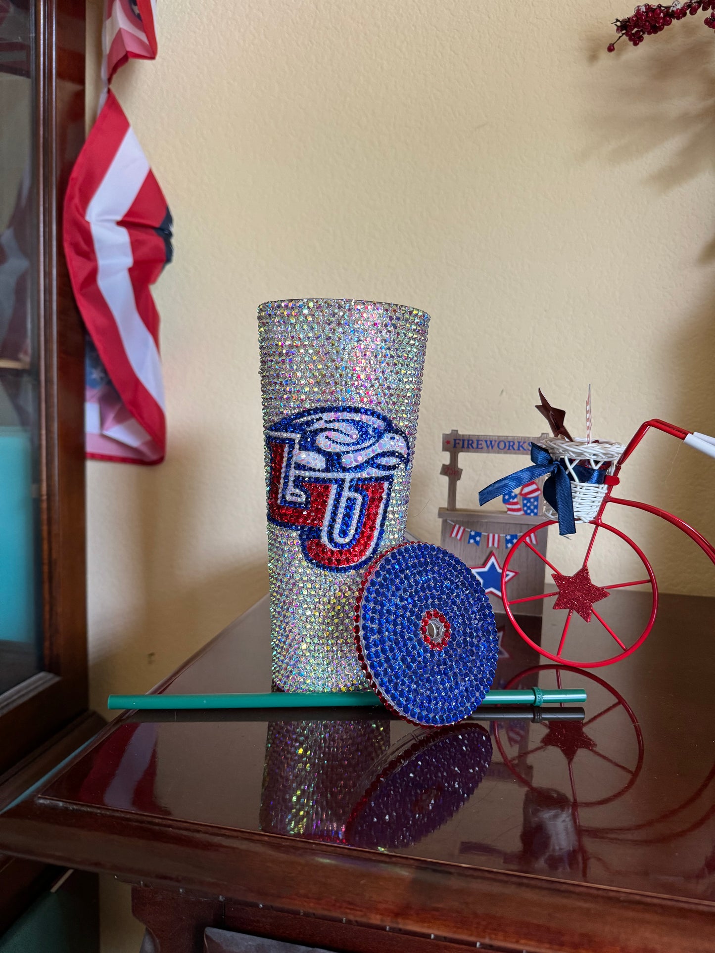 24oz Liberty University Bling Cup