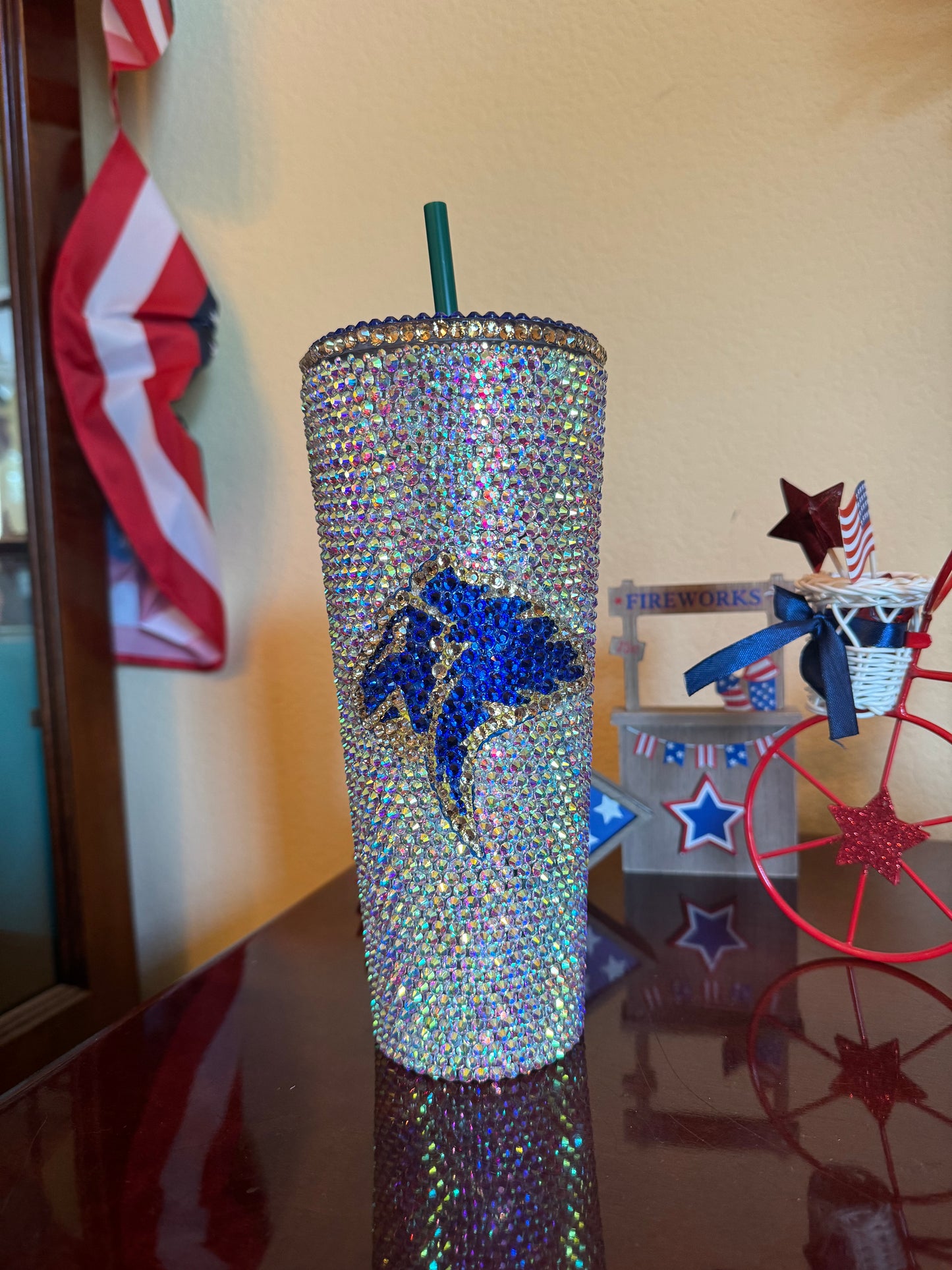 24oz Prestonwood Christian Academy Cheerleading Bling Cup