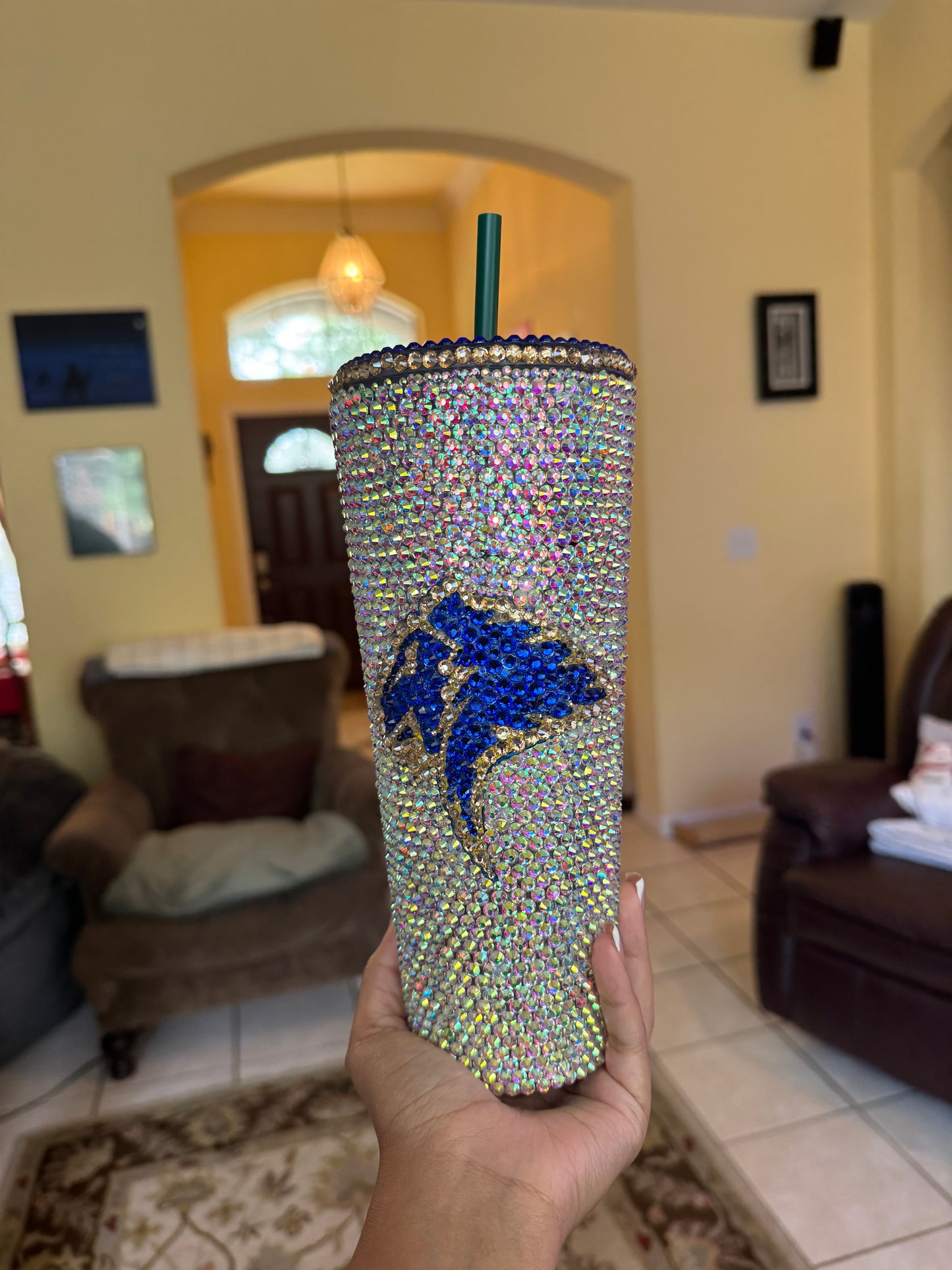 24oz Prestonwood Christian Academy Cheerleading Bling Cup