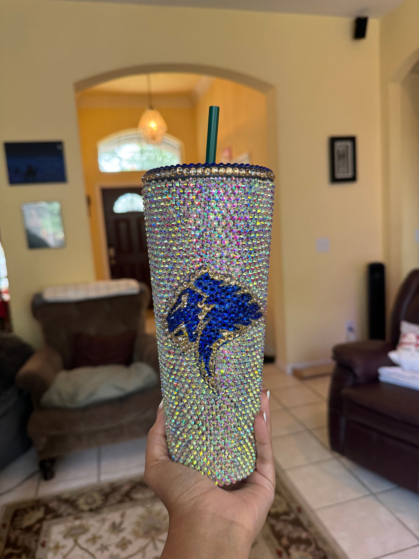 24oz Prestonwood Christian Academy Cheerleading Bling Cup